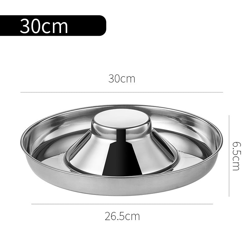 Stainless Steel Puppy Weaning Bowls,Cat Bowls For Food Water,Multiple Puppies Feeder Whelping Dishes,Litter Feeding Station Pans For Small Dogs Cats Eating At Same Time-Small Medium Large Size Pets Fashion