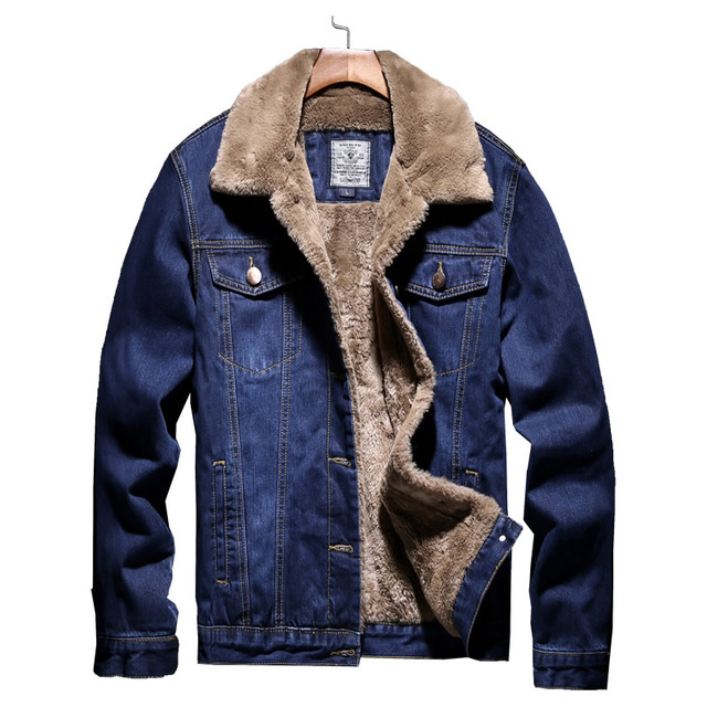 Thick Insulated Denim Jacket Pi-Mart
