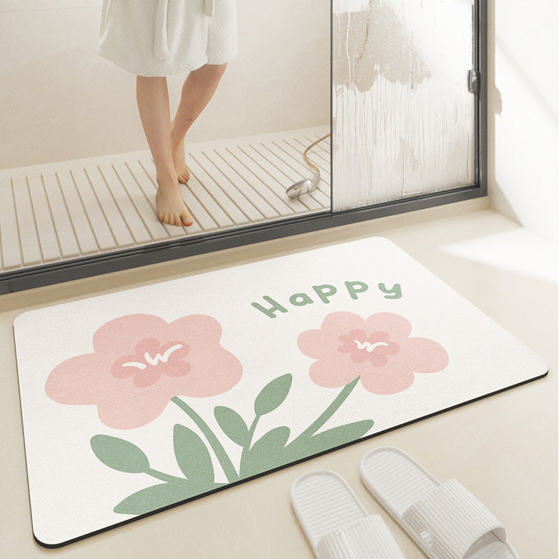 Bathroom Absorbent Non-slip Carpet Floor Mat
