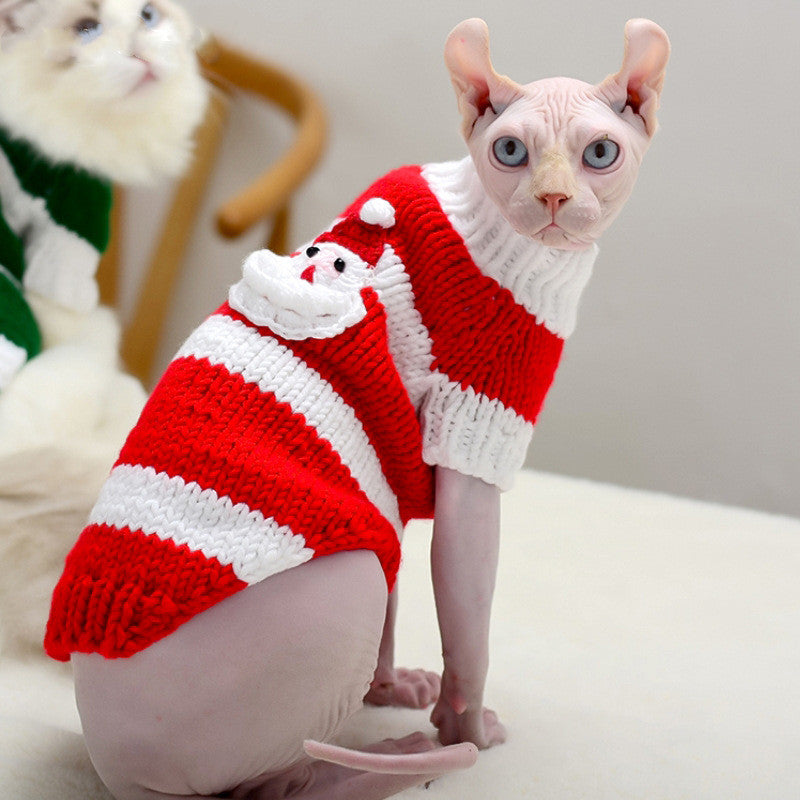 Hairless Cat Warm Sweater Pet Cat Clothes Pets Fashion