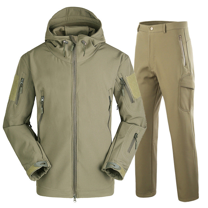 Men's Waterproof Camouflage Fishing Jacket and Pants Set Pi-Mart