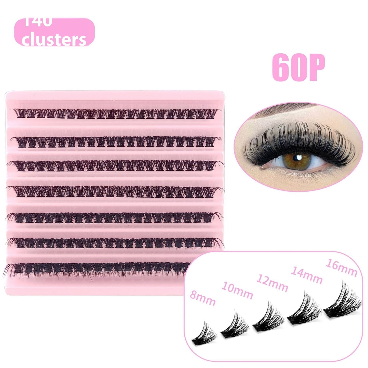 5D Messy 40p 60p Thick Hot Melt False Eyelashes LadyShow.Store