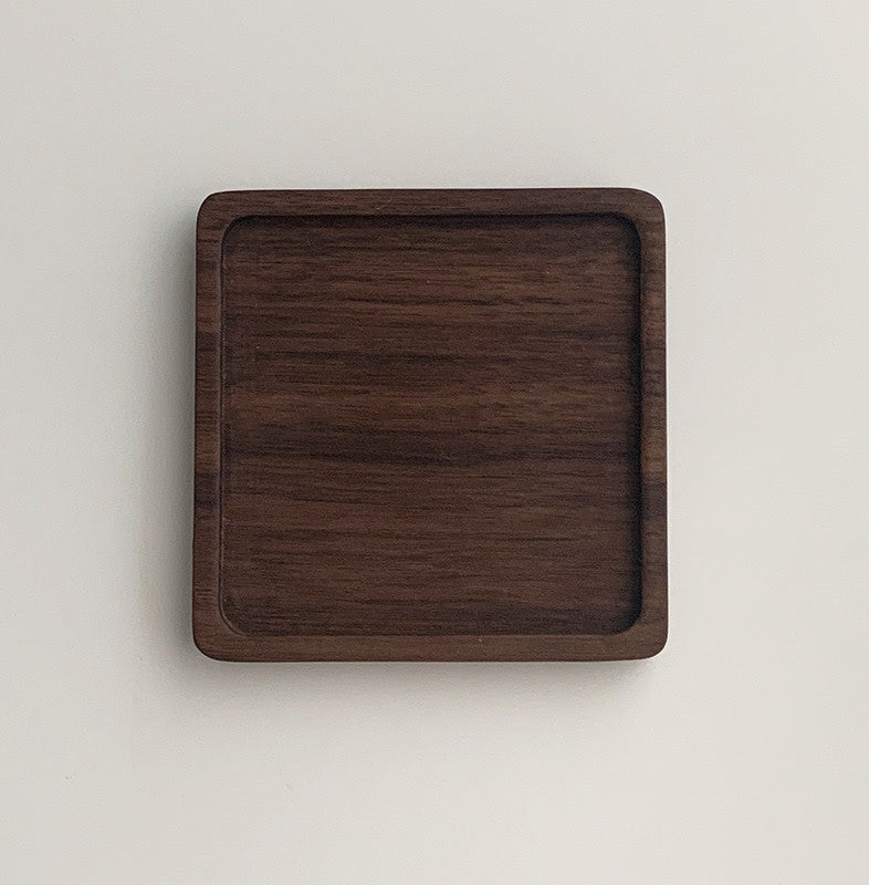 Unpainted Japanese Walnut Insulated Wooden Coaster Pi-Mart