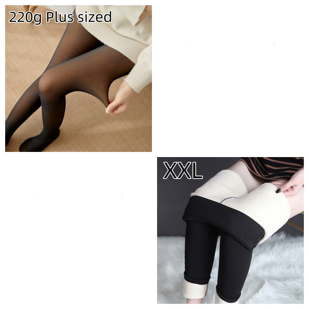 Fleece-lined Thickened Sheer Tights Leggings Transparent One-piece Pantyhose Superb Fleshcolor Pantynose NorixaFashion.com