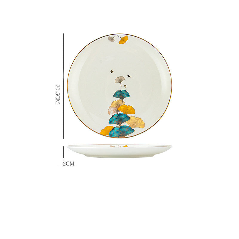 Dinner Plates Ceramic Steak Plate Web Porcelain LadyShow.Store