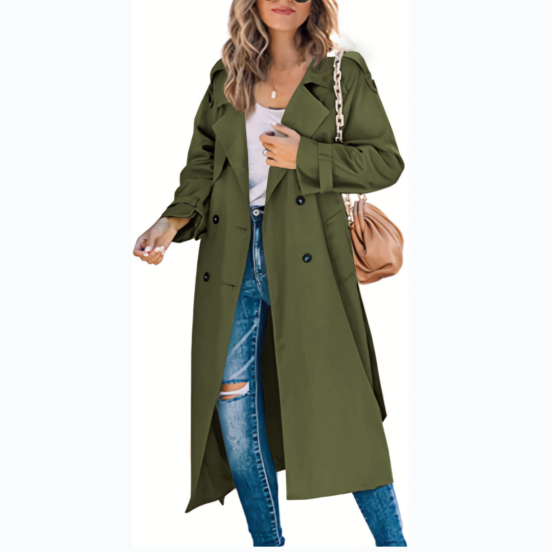 Women's Fashion Casual Solid Color Windbreaker Jacket CJD