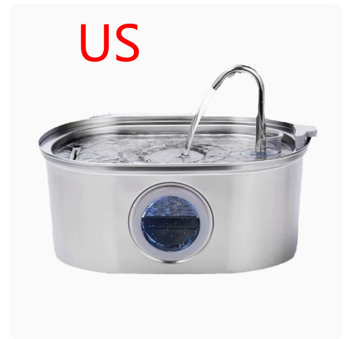 Water Feeder Stainless Steel Pet Water Dispenser Pets Fashion