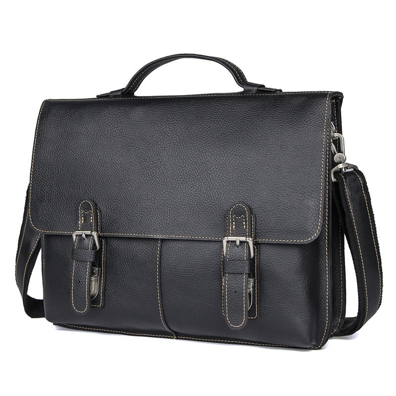 Men's Retro Casual Leather Business Briefcase CJD