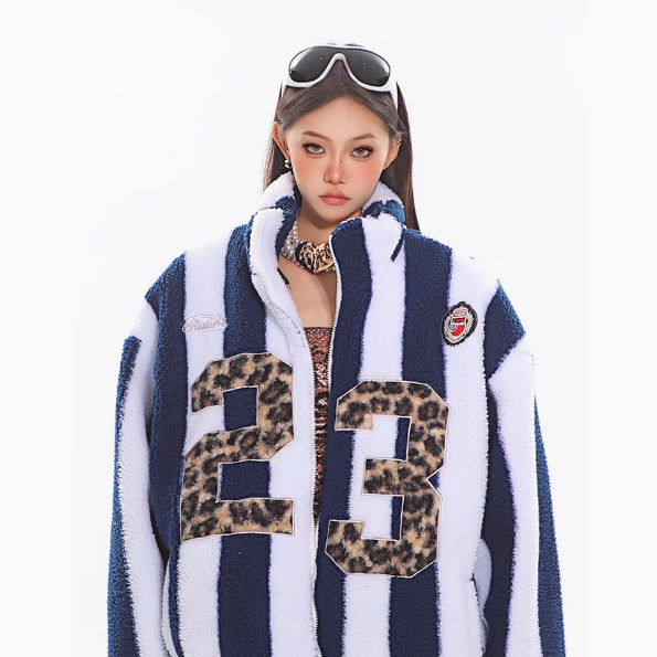 Women's Stand Collar Thick Warm Lambswool Coat Best YouTube Store