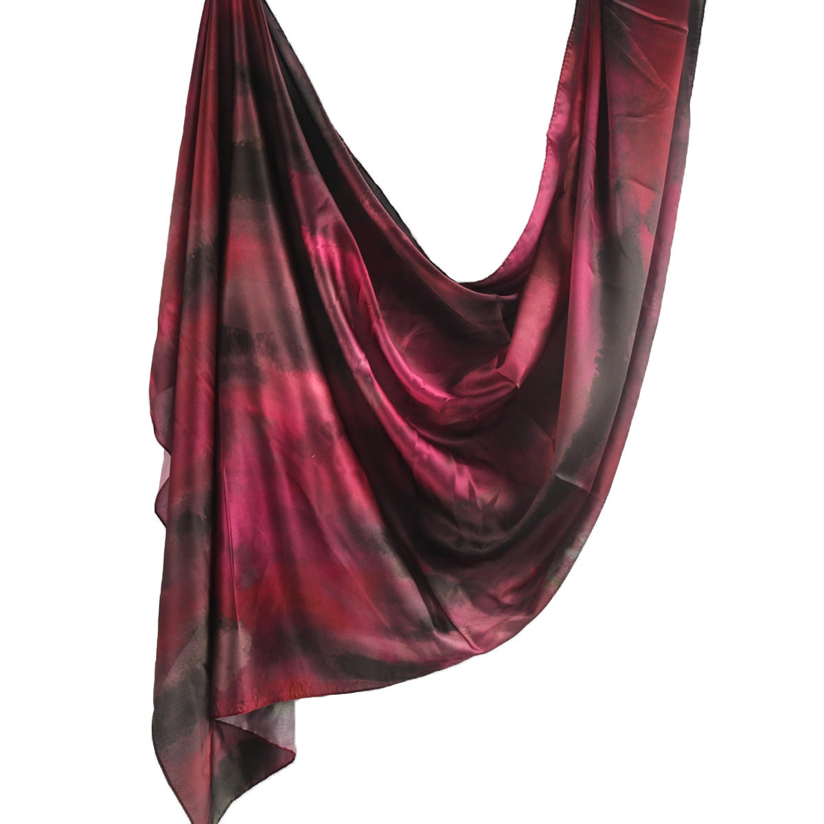 Printed Scarf Silk Ethnic Shawls Premium Marble LadyShow.Store