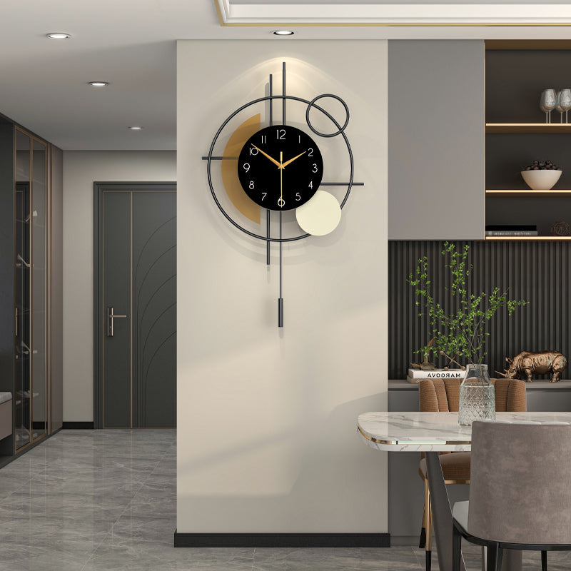 Modern Metal Wall Clock Creative Decorative Home Decor PearlNestDecor.com