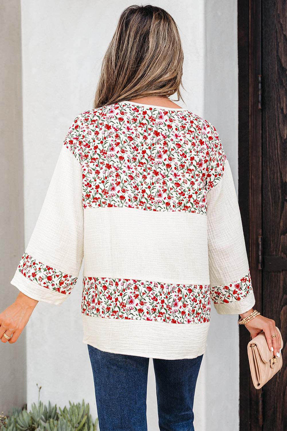 Penny 3 4 Sleeve Blouse LuxuryLifeWay Online Store