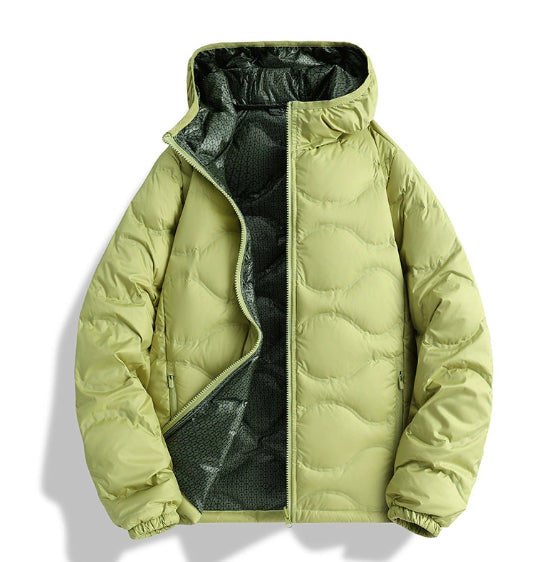 Men's Down Jacket Winter 90 White Duck Down Stand Collar Thickened Graphene Warm Jacket Coat Women
