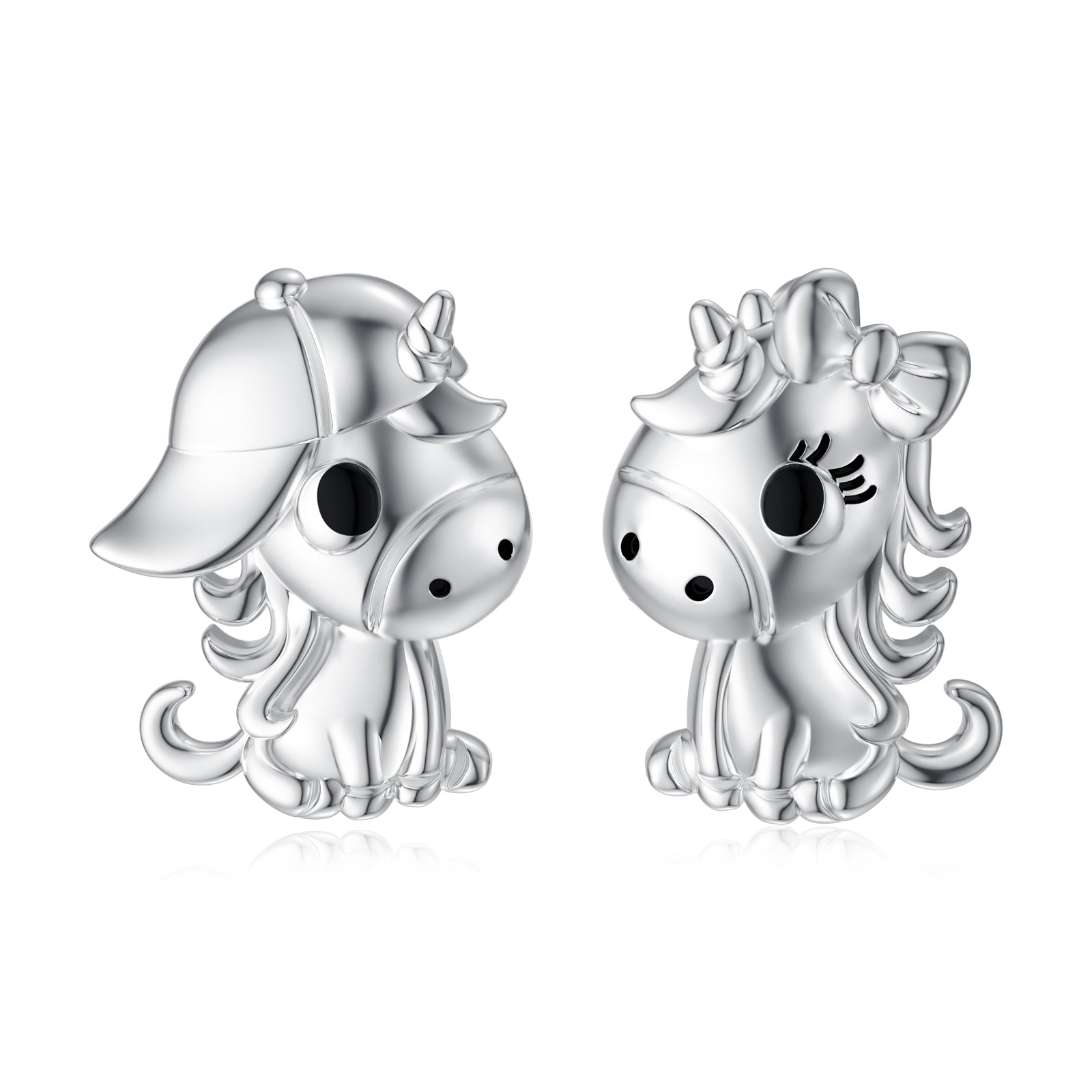 Unicorn Earrings in Sterling Silver Cute Gift for Girls LadyShow.Store