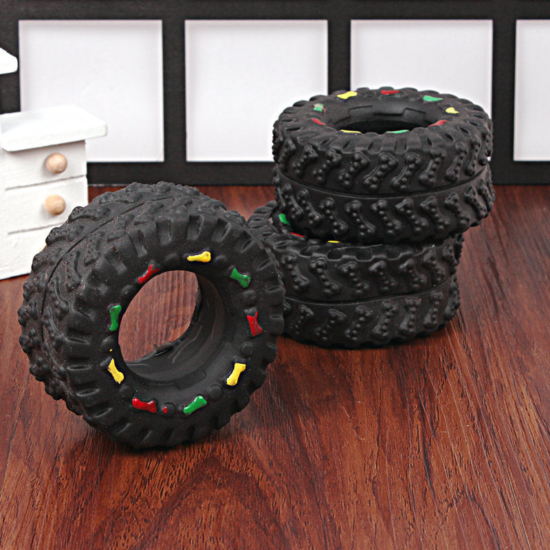 Small Tire Pet Vocalizations Glue Dog Toys Pets Fashion