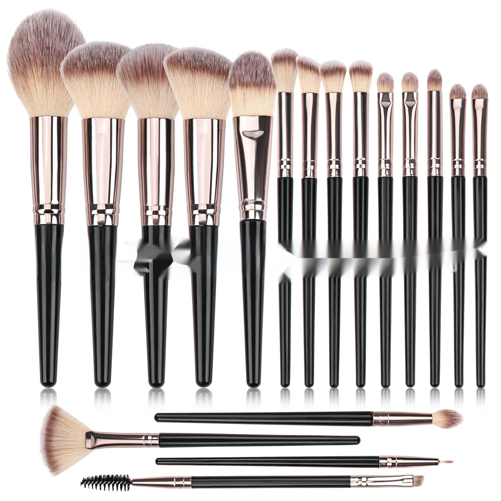 Black Makeup Brush Set – Face & Eyes LadyShow.Store