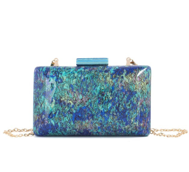 Colorful Mother-of-Pearl Evening Clutch for Women Pi-Mart