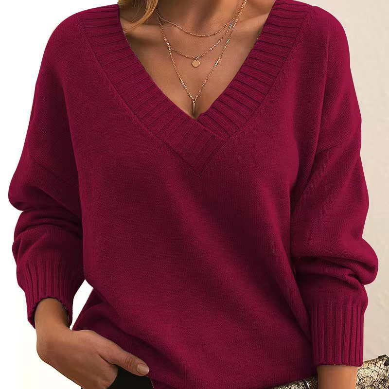 Women's Fashion Casual Versatile Knit Shirt NorixaFashion.com