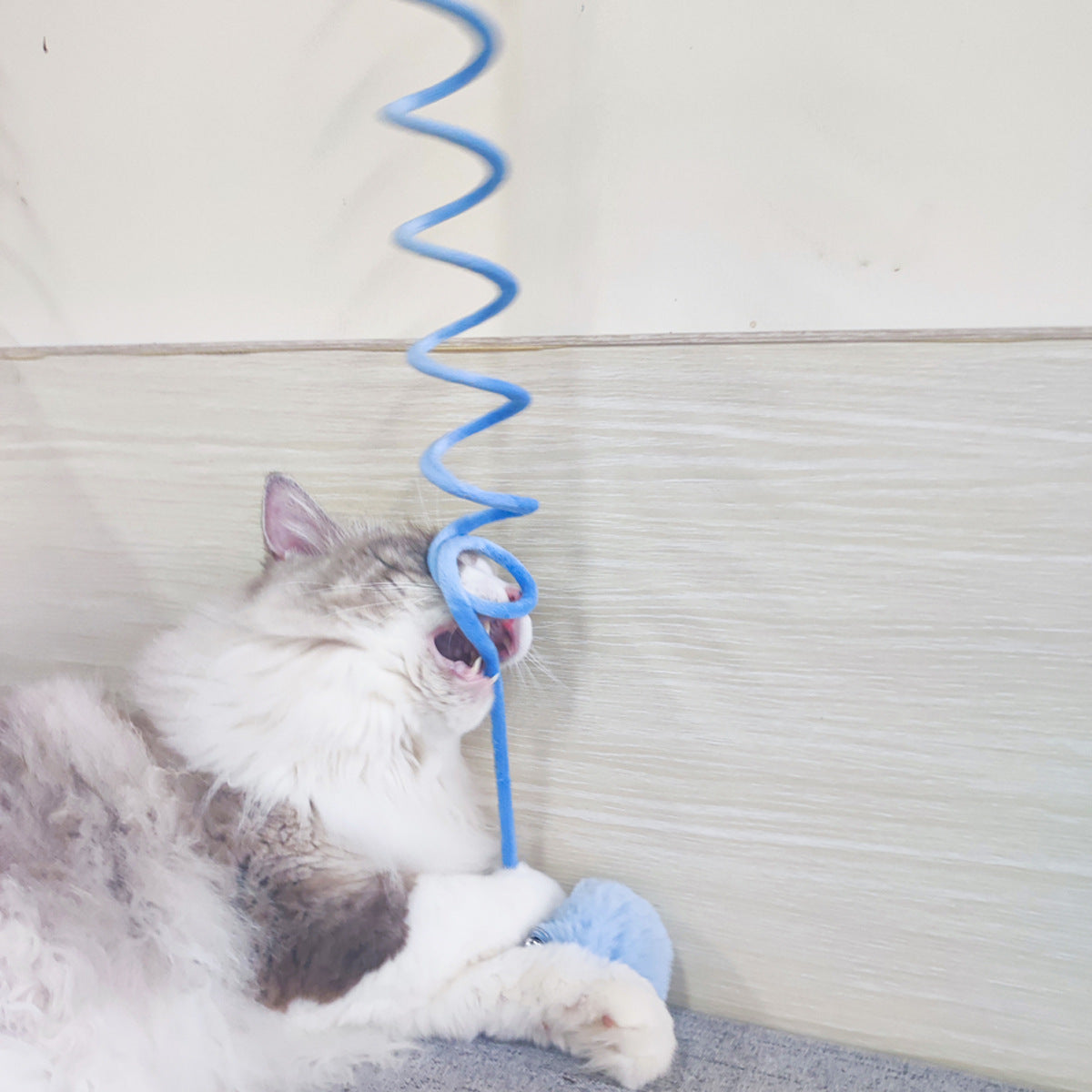 Cat Toy Self-Hi Sucker Spring Rabbit Hair Ball Interactive Play Pet Supplies Interactive Toys Pets Fashion