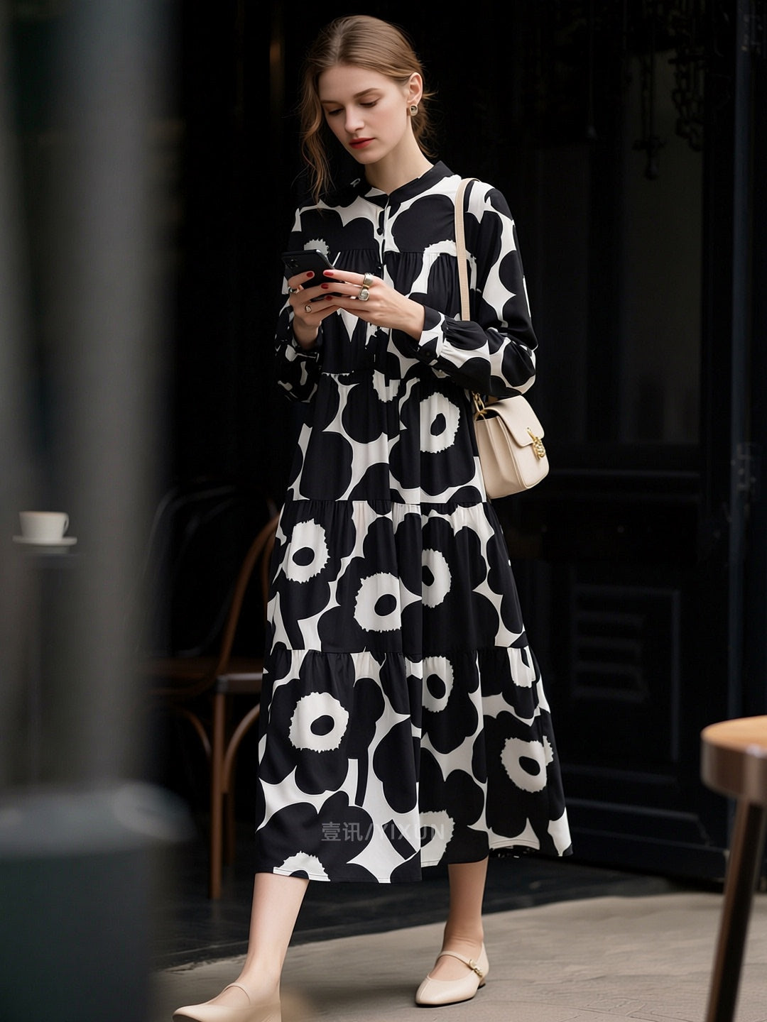 Versatile Designer-print Dress For Women NorixaFashion.com