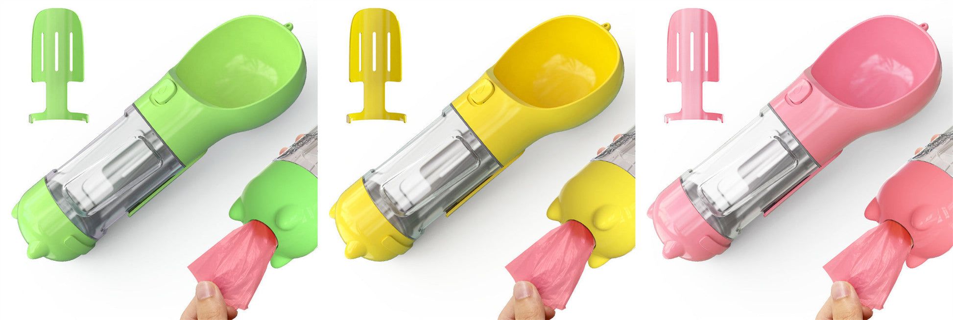 3-in-1 Portable Pet Water Bottle Pets Fashion