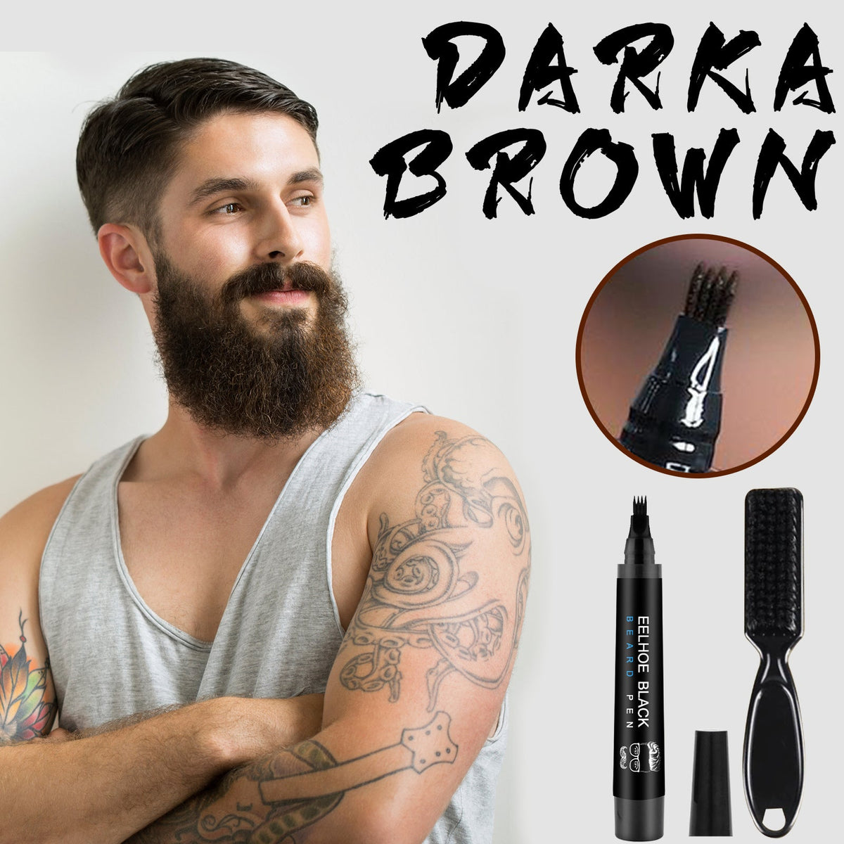 Beard Styling Pen - Black Box Tri Light Beauty