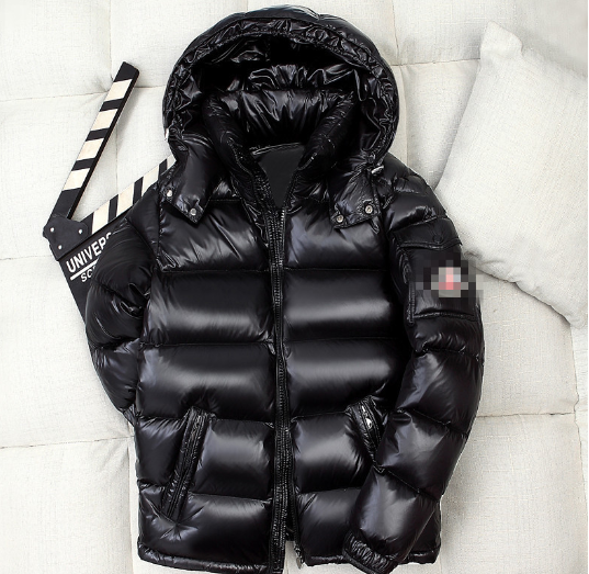 Men's Hooded Shiny Puffer Jacket - Casual Winter Coat Pi-Mart