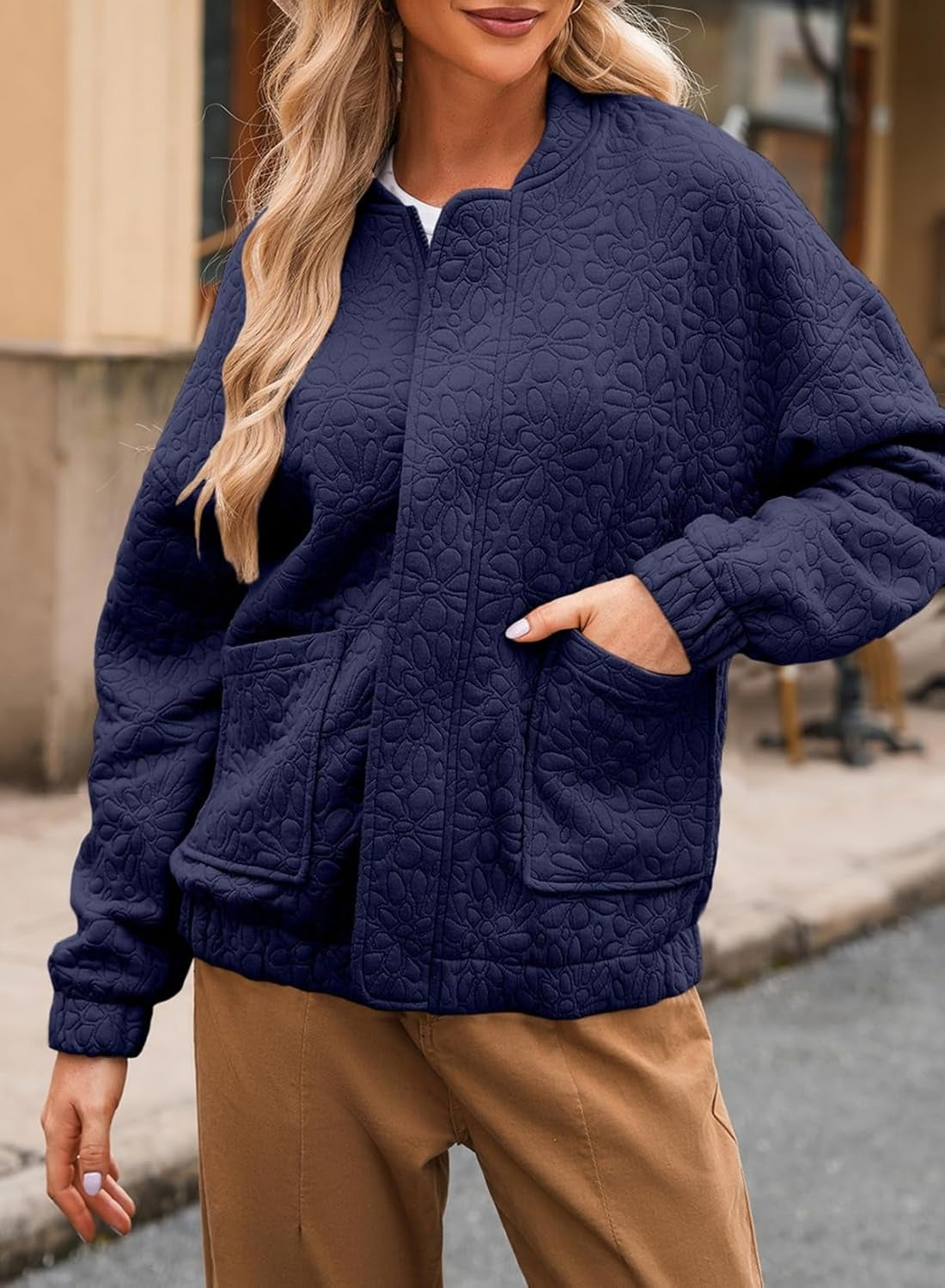 2026 Fall Winter New Arrival Hotselling Women's SolidTexturedCasualOpenFront Cardigan Coat NorixaFashion.com