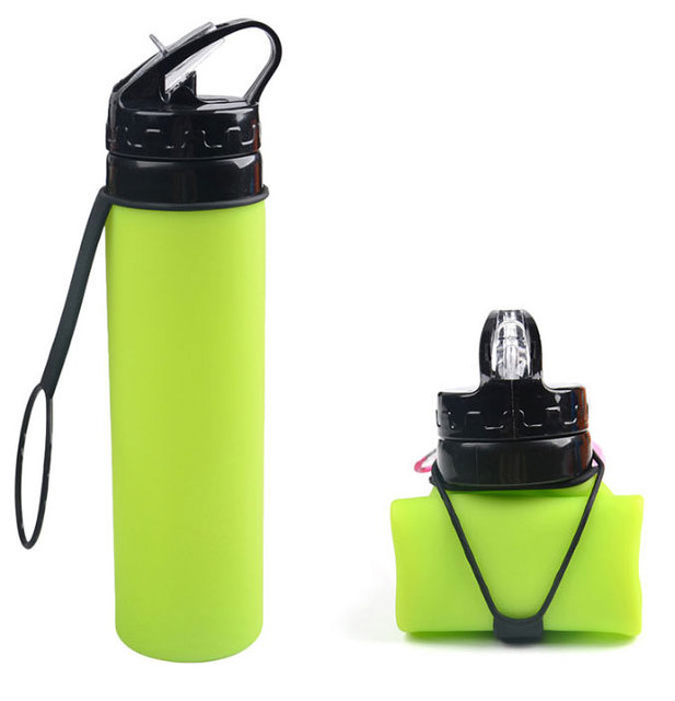 Silicone Sports Water Bottle for Outdoor Activities LadyShow.Store