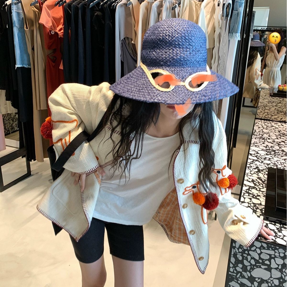 Embroidery Heavy Work Hemp Jacket Jacket Best YouTube Store