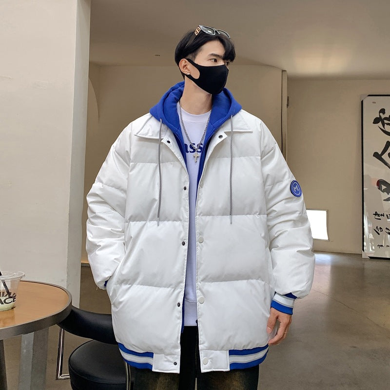 New White Duck Down Thickened Warm Couple Coat Best YouTube Store