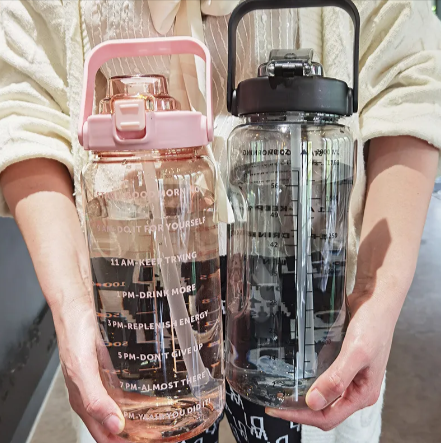 Portable Large Plastic Water Bottle LadyShow.Store