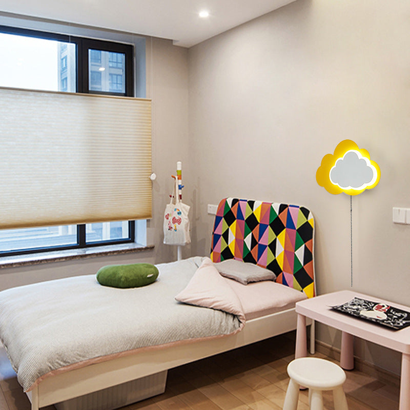 Modern Minimalist Bedroom Creative Cloud Wall Lamp PearlNestDecor.com