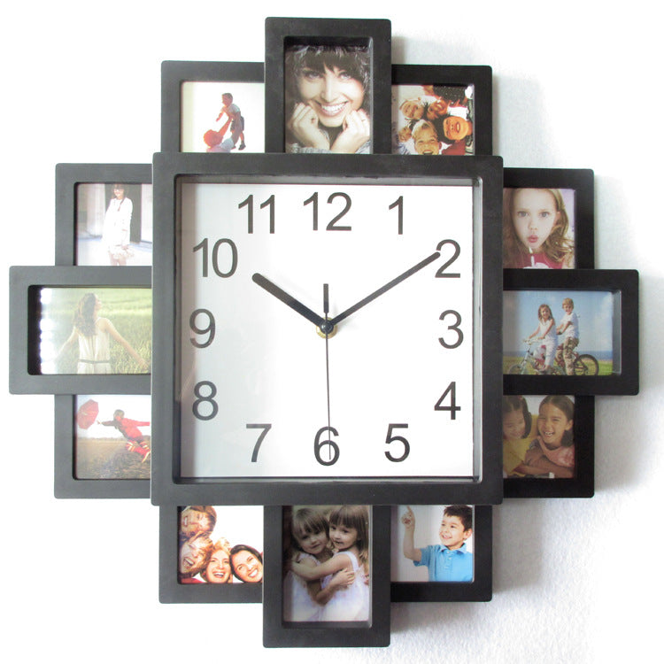 Photo Clock Wall Clock Mute Clock Creative Electronic Clock Wall Watch PearlNestDecor.com