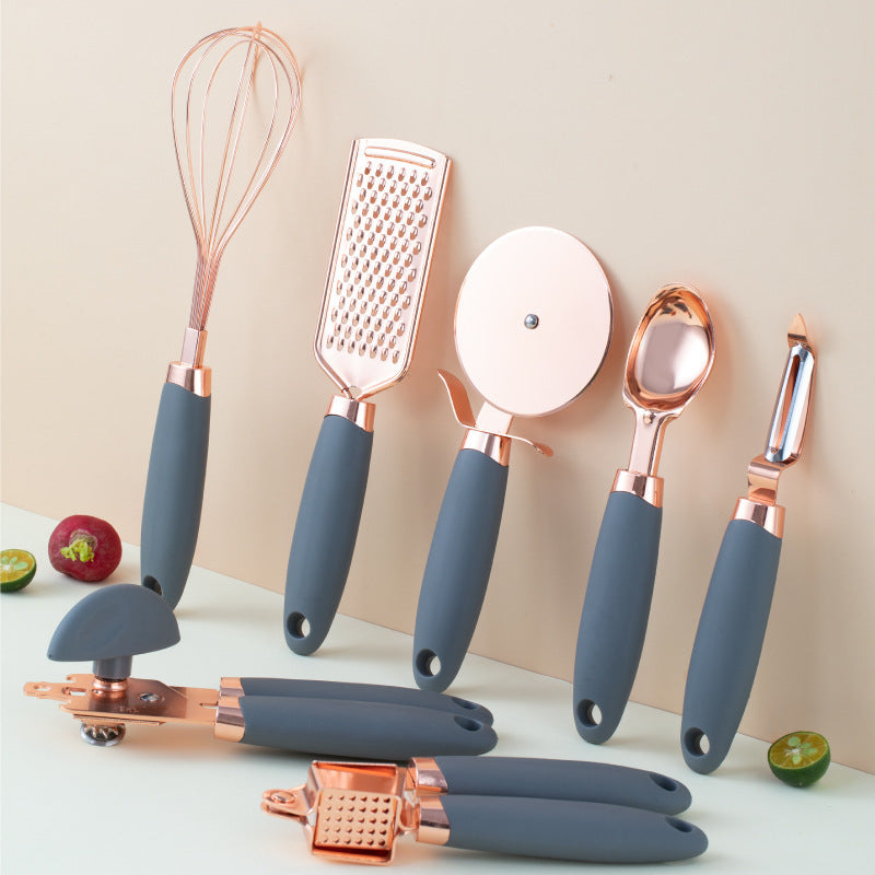 Copper Kitchen Peeler Set PearlNestDecor.com