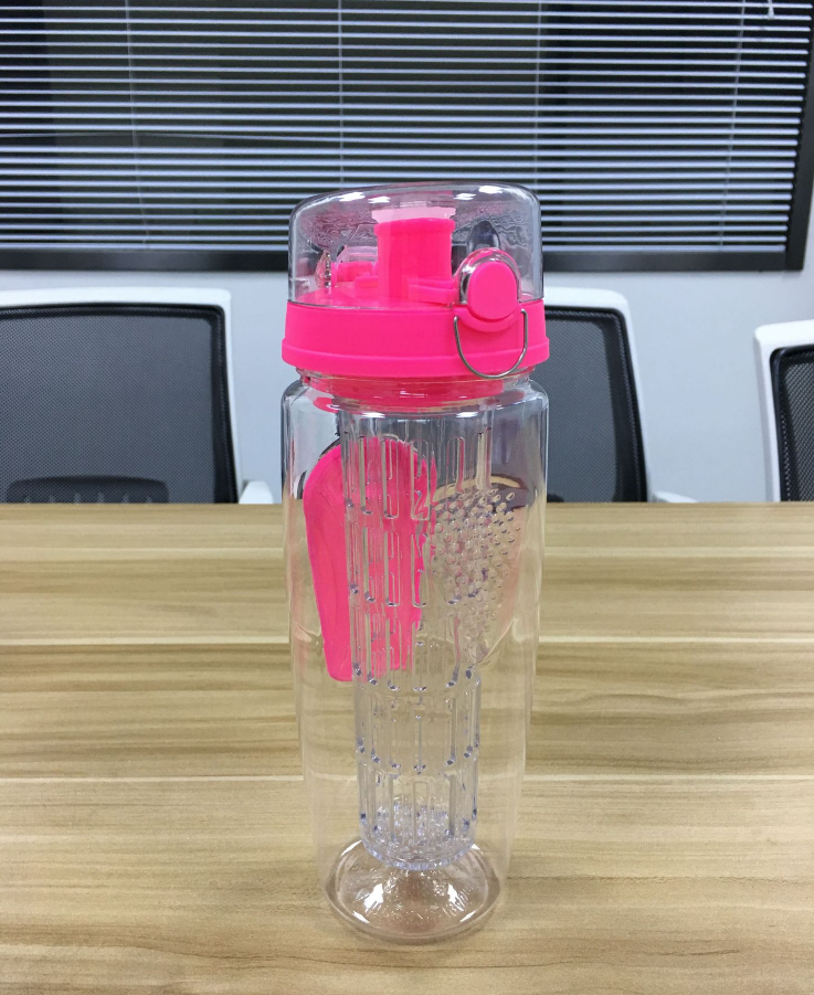 Tritan Sports Water Bottle with Fruit Tea Infuser LadyShow.Store