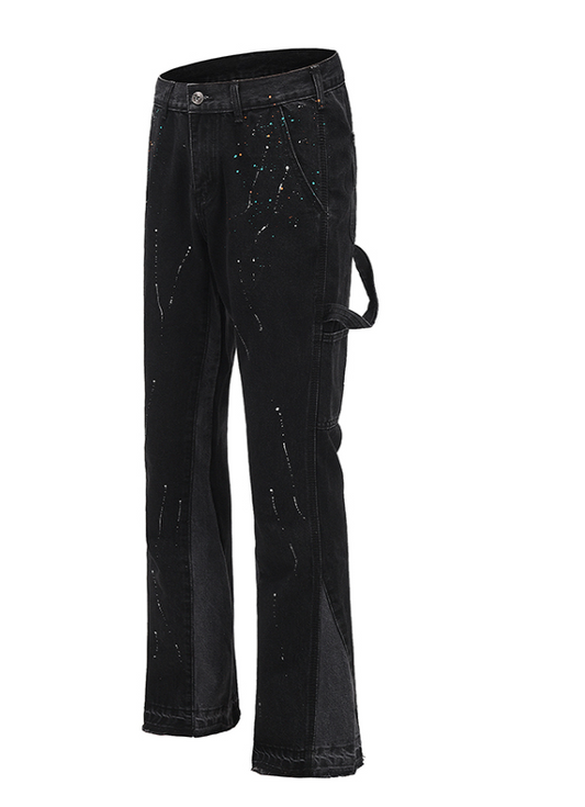 Reconstructed Splatter Denim Jacket Pi-Mart