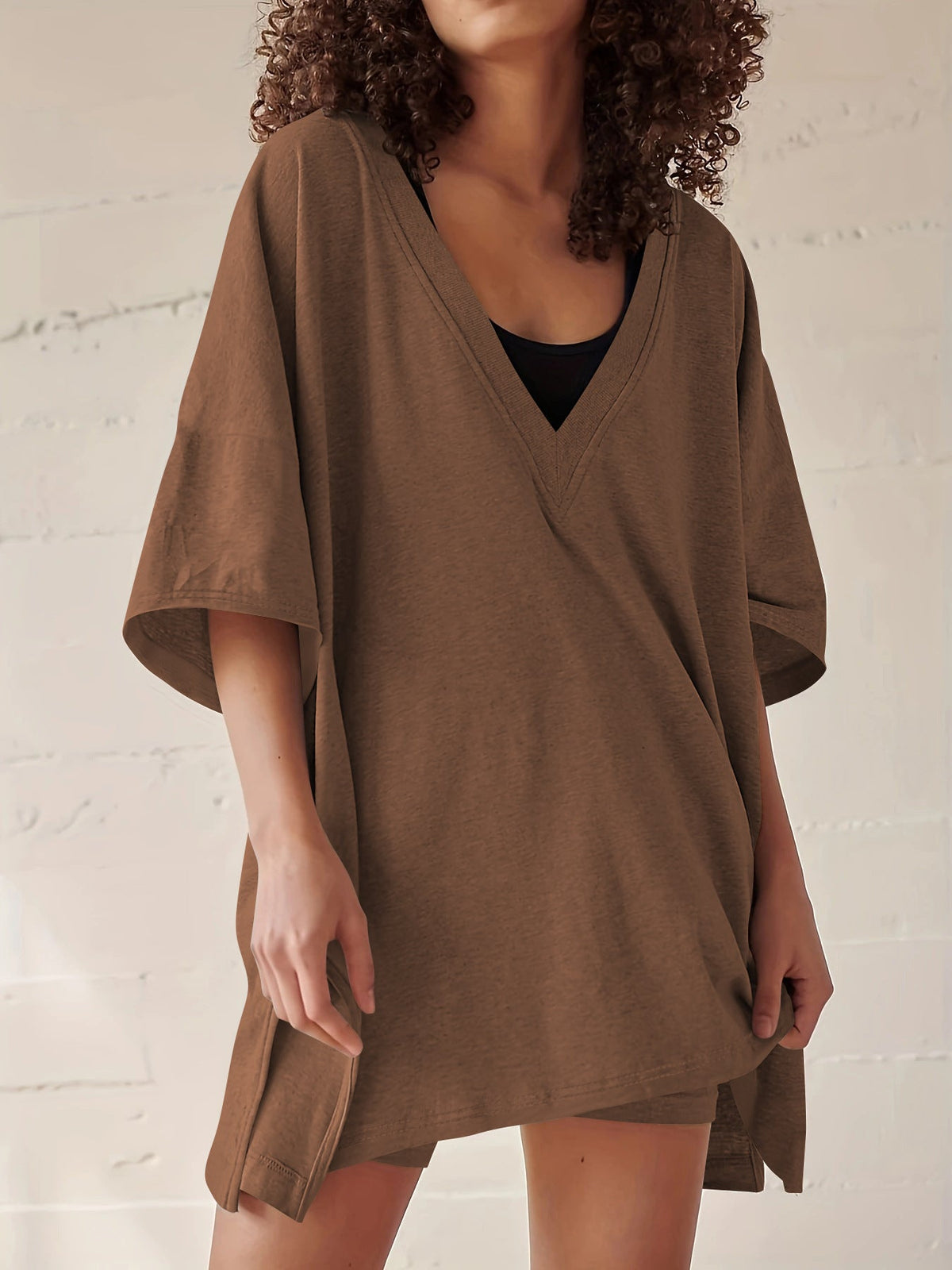 Women's Fashion Casual Short-sleeved Shorts Two-piece Suit NorixaFashion.com