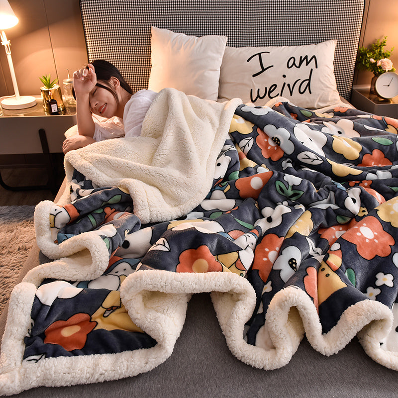 Warm Winter Double Blanket Thick Quilt