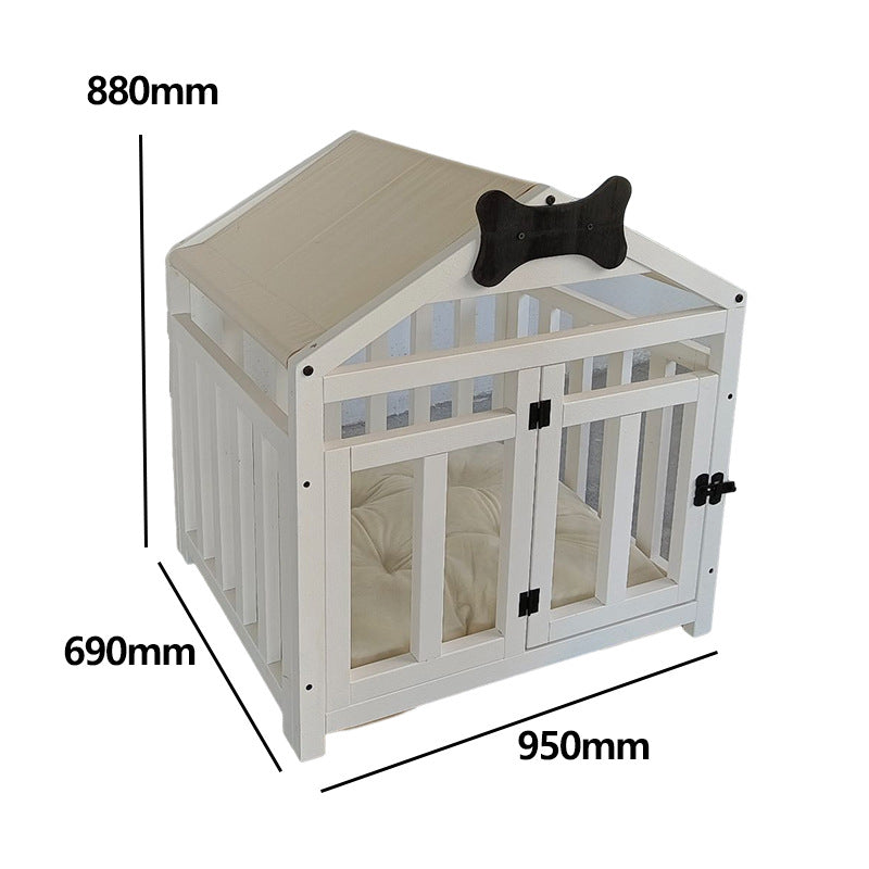 Indoor Solid Wood Doghouse Removable And Washable Pets Fashion