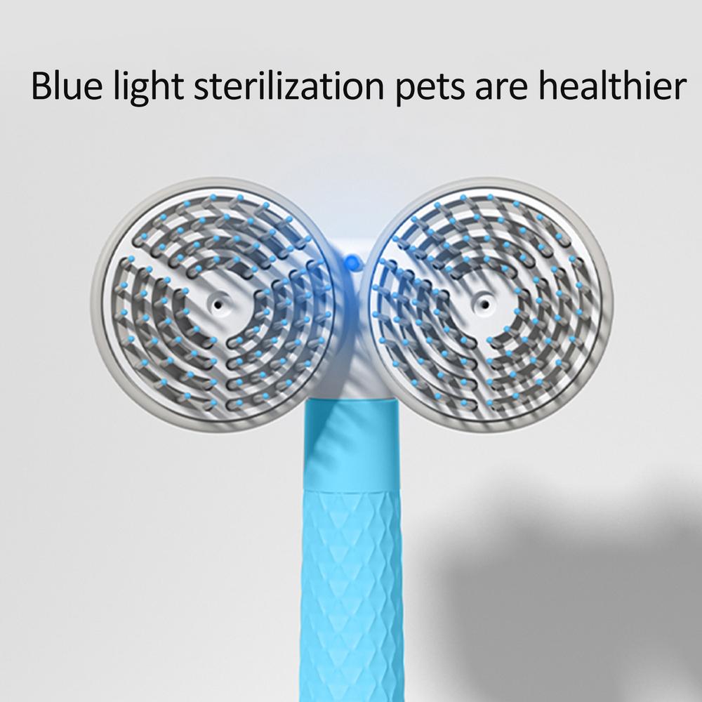Pet Cat Brush Dog Slicker Brush Double-headed Negative Ion One-button Self Cleaning Dog Cat Hair Removal Pets Products Pets Fashion