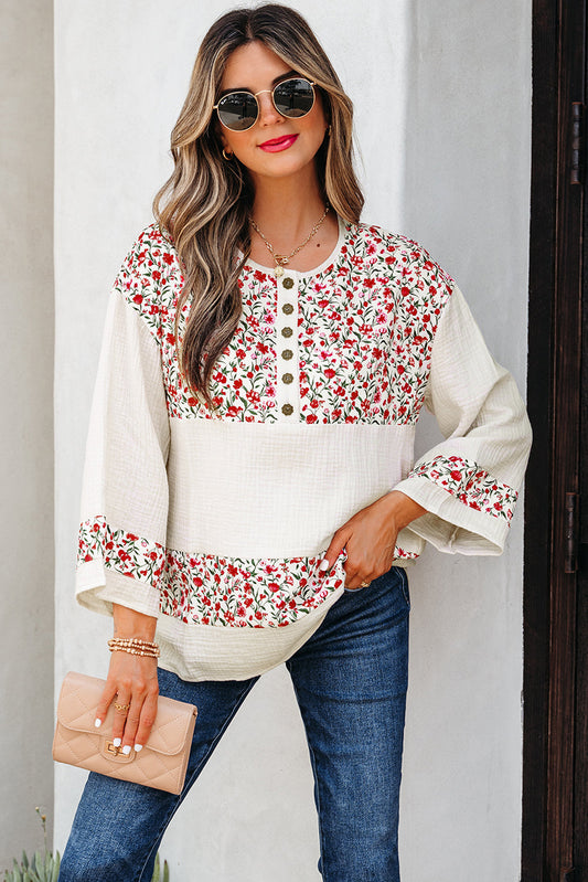 Penny 3 4 Sleeve Blouse LuxuryLifeWay Online Store