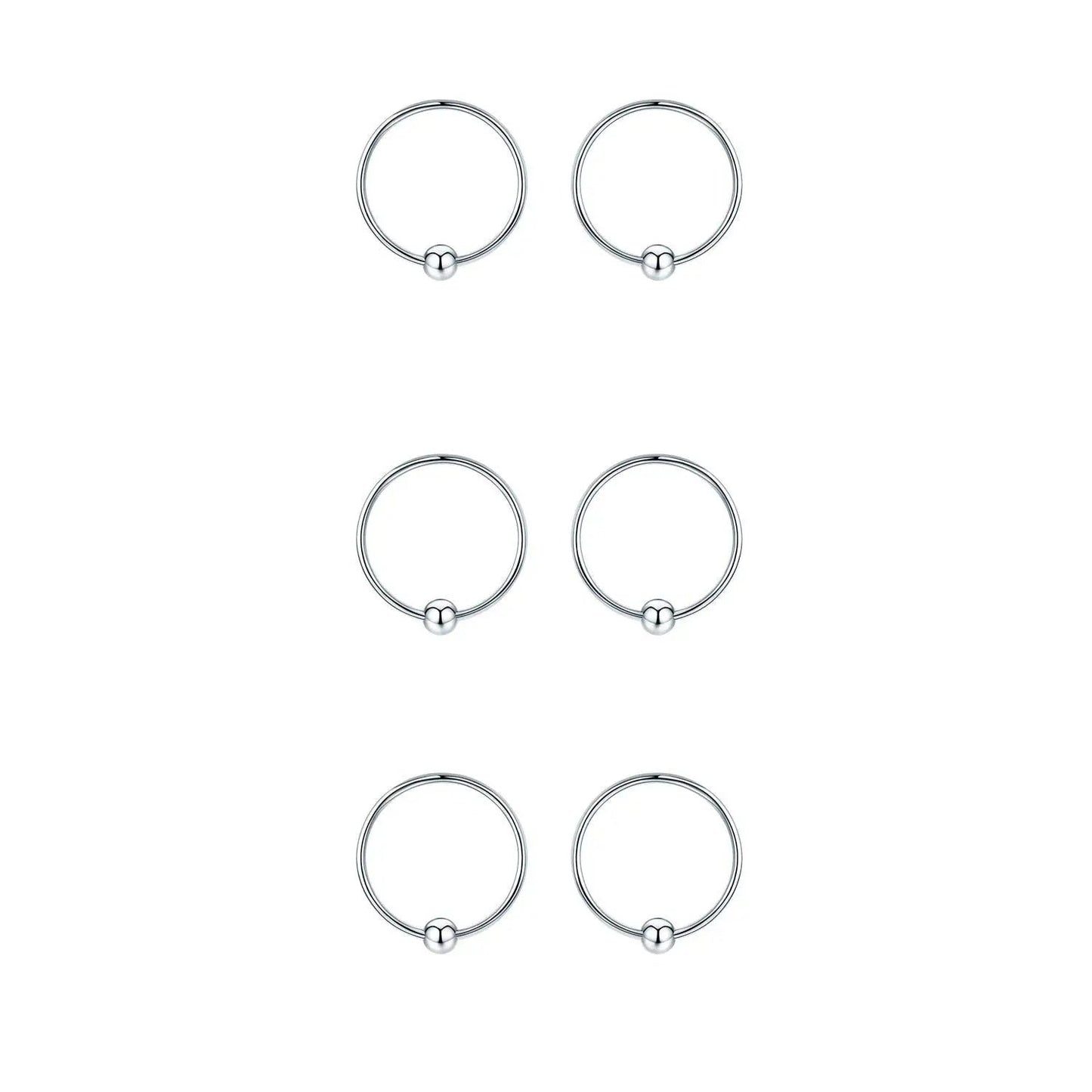 Hypoallergenic Sterling Silver Cartilage Dainty Thin Small Huggie Hoop Earring For Women LadyShow.Store