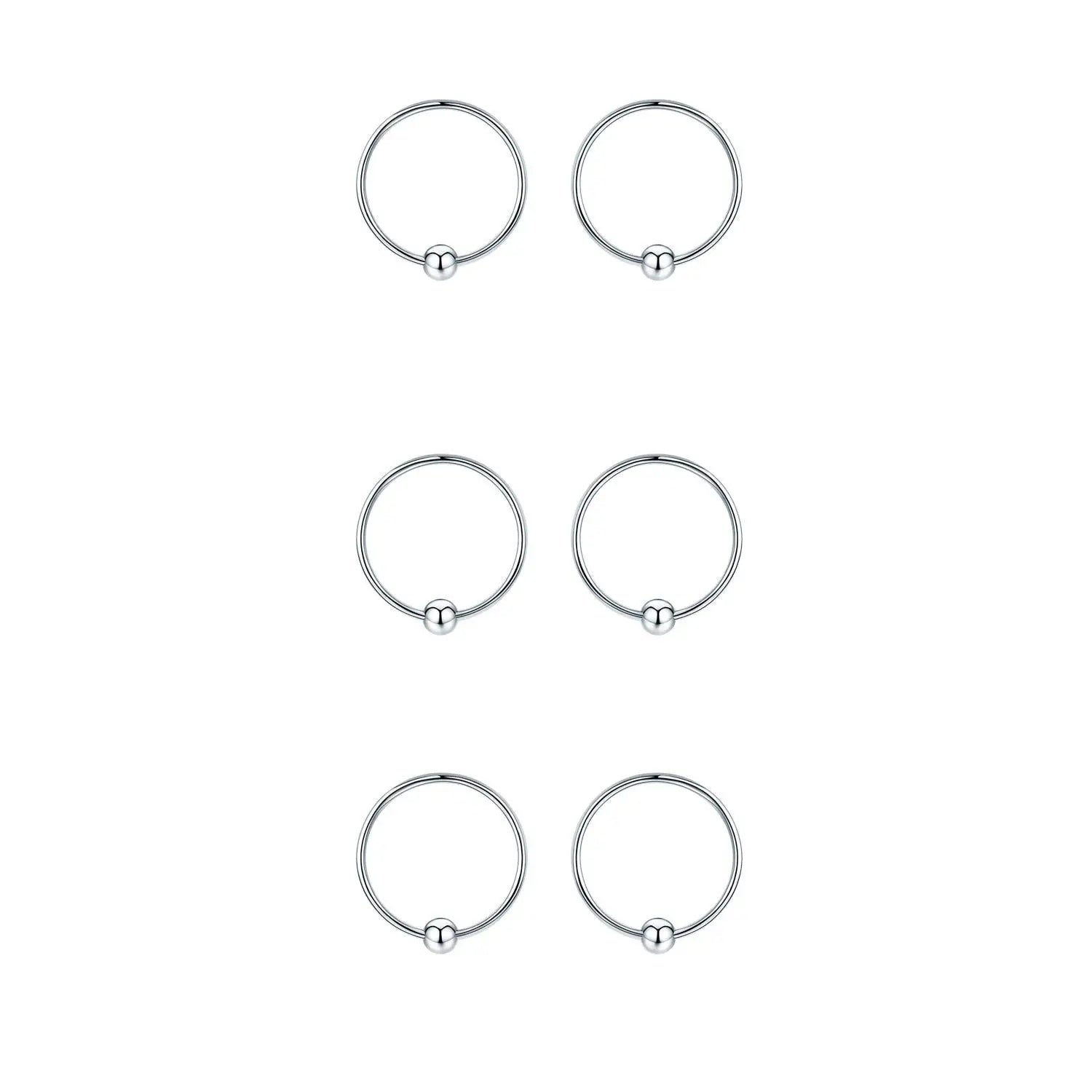 Hypoallergenic Sterling Silver Cartilage Dainty Thin Small Huggie Hoop Earring For Women LadyShow.Store