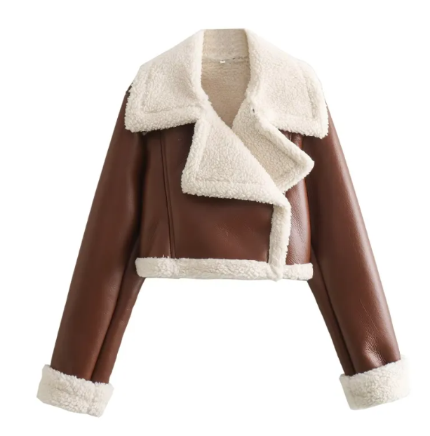Women's Vintage Faux Leather Jacket Best YouTube Store