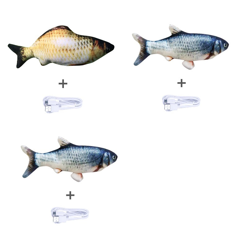 Without Cat Nip Version - Electric Jumping Fish Simulation Electric Fish Toy Pets Fashion