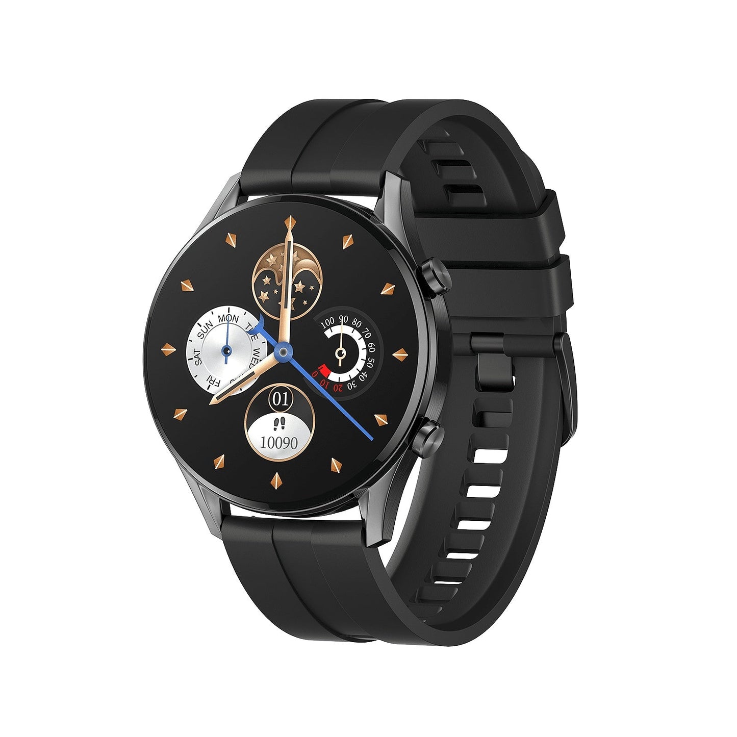 IMILAB W12 Smart Watch For Men Women Bluetooth Sports Fitness Tracker Heart Rate IP68 Waterproof -Black Best YouTube Store