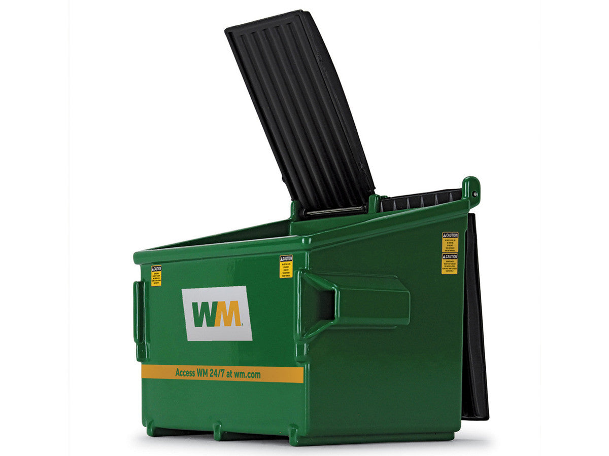 Refuse Trash Bin "Waste Management" Green Version D 1/34 Diecast Model by First Gear LuxuryLifeWay Online Store