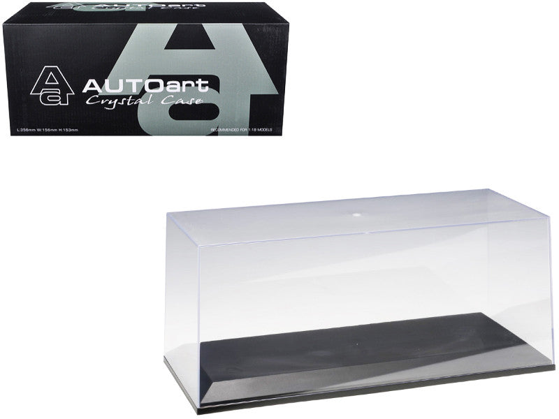 Collectible Display Show Case for 1/18-1/24 Scale Model Cars with Black Plastic Base by Autoart LuxuryLifeWay Online Store