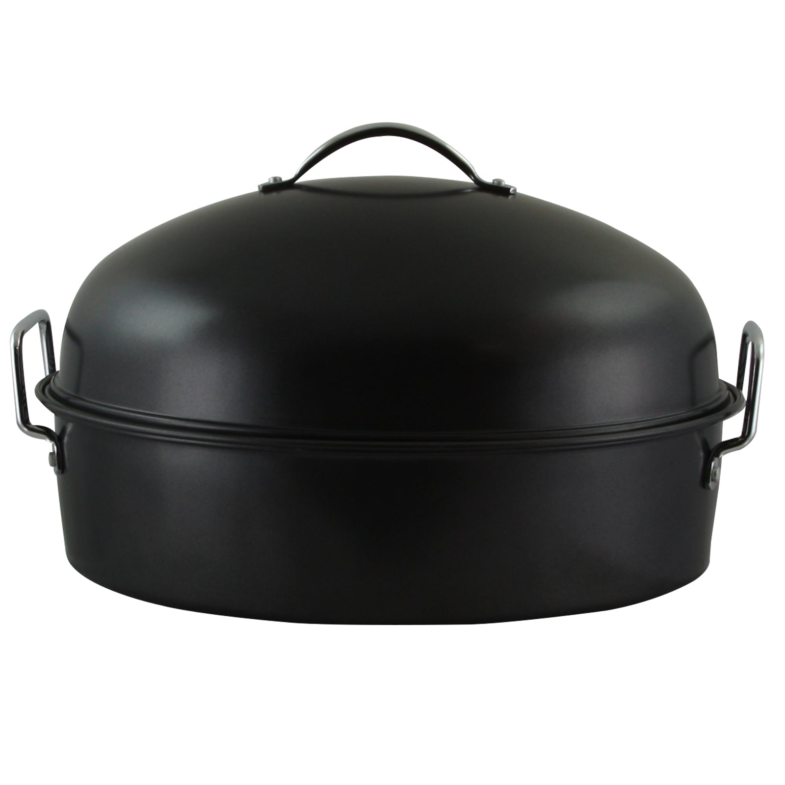Gibson Home Kenmar High Dome Oval Roaster Set in Black LuxuryLifeWay Online Store